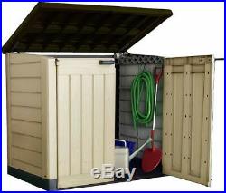 Bin Storage Box Garden Outdoor Patio Furniture Plastic Shed Lockable Extra Large