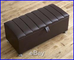 Blanket Box Storage Ottoman Pvc/velvet & Chenille Toy Large Footrest Foot Stool