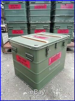 British Army Large Aluminium Zarges Flight Storage Case Box Expedition Storage