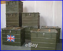 British Army Military Aluminium Transport Flight Storage Case Box Large