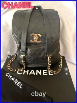 CHANEL vintage Backpackbeautiful goodsLarge volume With box and storage bag