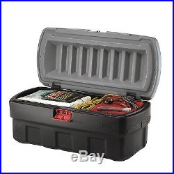Cargo Box Rubbermaid Storage Containers Plastic 48 Gallon Portable Toolbox Large