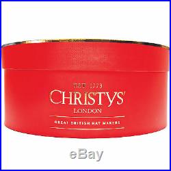 Christys' Classic (Large) Red Hat Box for Wide Brim Hats
