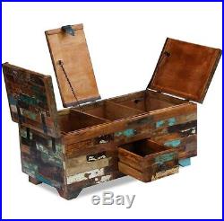 Chunky Coffee Table Industrial Vintage Blanket Large Rustic Wood Toy Storage Box
