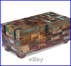 Chunky Coffee Table Industrial Vintage Blanket Large Rustic Wood Toy Storage Box