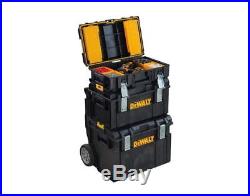 DEWALT Large Rolling Wheel Portable Toolbox Chart Chest Storage Box Combo (3-pc)