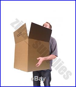 DOUBLE WALL CARDBOARD BOXES Suitable for Packing Removal Storage Shipping Brown