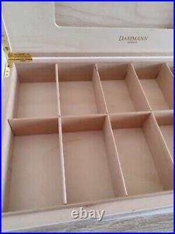Dammann Frères wooden box 2009 Interior equipped with 12 compartments White