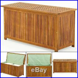 Deck Storage Garden Box Wooden 120cm Trunk Outdoor Protection Tools Container