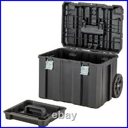 Dewalt DWST83411-1 TStak 2.0 Tower Rolling Mobile Tool Storage Boxes + Tote Tray