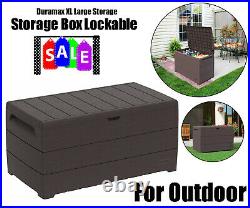 Duramax XL Large Storage Plastic Shed Garden Outdoor Box Lockable Outside Box