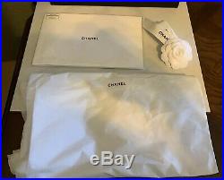 EUC Empty Chanel Magnetic Handbag Storage/Gift Box 13 X 10.5 x 5 Care Card