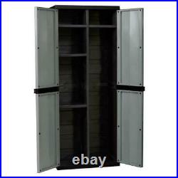 EXTRA LARGE Kingfisher Storage Cabinet Grey Cupboard Outdoor Garden Garage