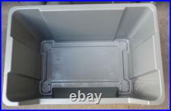 EXTRA Large Plastic Storage Bins Boxes stackable space bin container box X 10