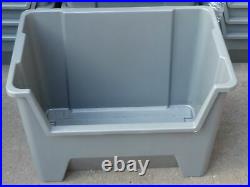 EXTRA Large Plastic Van Shelving Storage Bins Boxes stackable space bin X 10