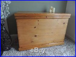 Extra Large Blanket Box / Chest / Coffee Table / Storage Antique Solid Pine