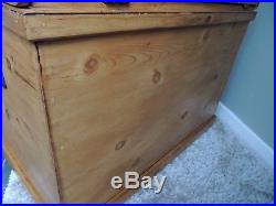 Extra Large Blanket Box / Chest / Coffee Table / Storage Antique Solid Pine