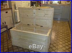 Extra Large Childrens Handmade Pine Toy Box / Storage Box