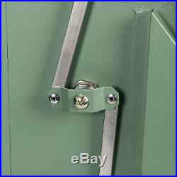 Extra Large Front & Rear Access Green Lockable Home Storage Letter Post Box