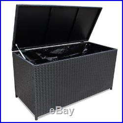 Extra Large Garden Storage Box Bin Cushion Container Outdoor Deck Store Patio