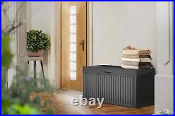 Extra Large Garden Storage Box Waterproof Plastic Container Box Chest 320L