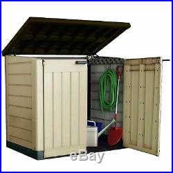 Extra Large Keter Garden Storage Box Outdoor Plastic Home Bike Tools Bin Shed