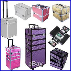 Extra Large Makeup Case Hairdressing Vanity Beauty Trolley Cosmetic Box Storage