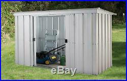 Extra Large Metal Garden Storage Unit Tool Box With Doors Outdoor Shed Bin Roof