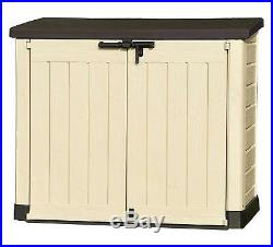 Extra Large Outdoor Plastic Gardens Storage Shed Box Container Outside Home NEW