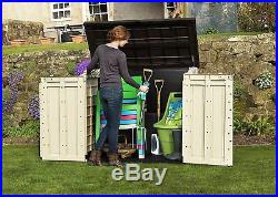 Extra Large Outdoor Plastic Gardens Storage Shed Box Container Outside Home NEW