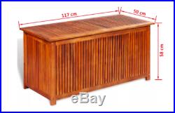 Extra Large Wooden Garden Storage Box Waterproof Bench Seat Outdoor Patio Deck