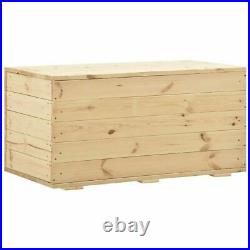 Extra Large Wooden Storage Box with Lid Pine Trunk Chest Toys Tools Blankets