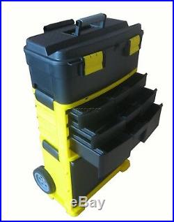 Extra large Tool Box On Wheels Rolling Heavy Duty Plastic Storage Cabinet Chest