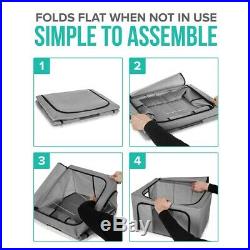 Foldable Storage Box 2xClothing Organizer Bags Large Capacity Clear Collapsible
