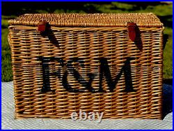 Fortnum and Mason F&M Large Hamper Basket Wicker Storage Coffee Table Toy Box