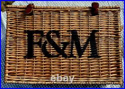 Fortnum and Mason F&M Large Hamper Basket Wicker Storage Coffee Table Toy Box