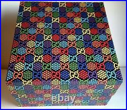 GUCCI Empty Psychedelic GG Web Design Storage or Gift Box Heavy Duty X-Large