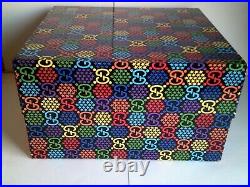 GUCCI Empty Psychedelic GG Web Design Storage or Gift Box Heavy Duty X-Large