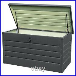 Galvanised Steel Garden Storage Box Outdoor Patio Deck Organiser Chest Tool Box
