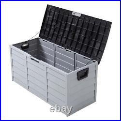 Garden Deck Storage Box Outdoor Cushion Tools Container Utility Chest Shed Box