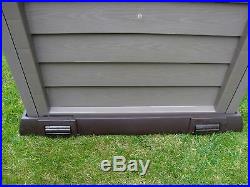 Garden Large Lockable Storage Box Outdoor Plastic Shed Waterproof Chest 390L NEW