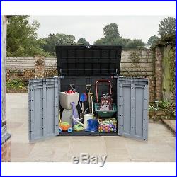 Garden Patio Outdoor Standard Wheelie Bins Plastic Storage Box Container Shed