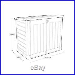 Garden Patio Outdoor Standard Wheelie Bins Plastic Storage Box Container Shed