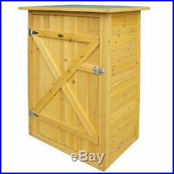 Garden Shed Cupboard Storage Tools Holder Wooden Large Shelved Closet Box DIY