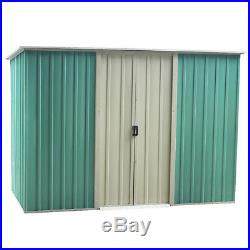 Garden Shed Storage Large Yard Store Door Metal Roof Building Tool Box Container