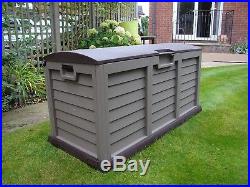 Garden Storage Box Chest Patio Large Weather Waterproof Outside Large 390 L Shed