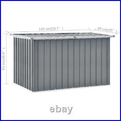 Garden Storage Box Grey 149x99x93 cm