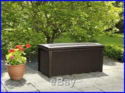 Garden Storage Box Large Deck Bench Utility Cushion Patio Garage Waterproof 400L