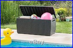 Garden Storage Box Outdoor Chest Patio Bench Furniture Seat Store Tools Large