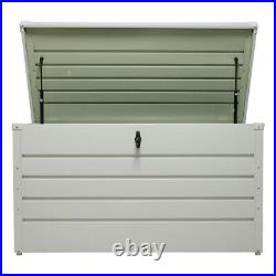 Garden Storage Box Outdoor Container Tools Cushion Utility Chest Shed Lockable